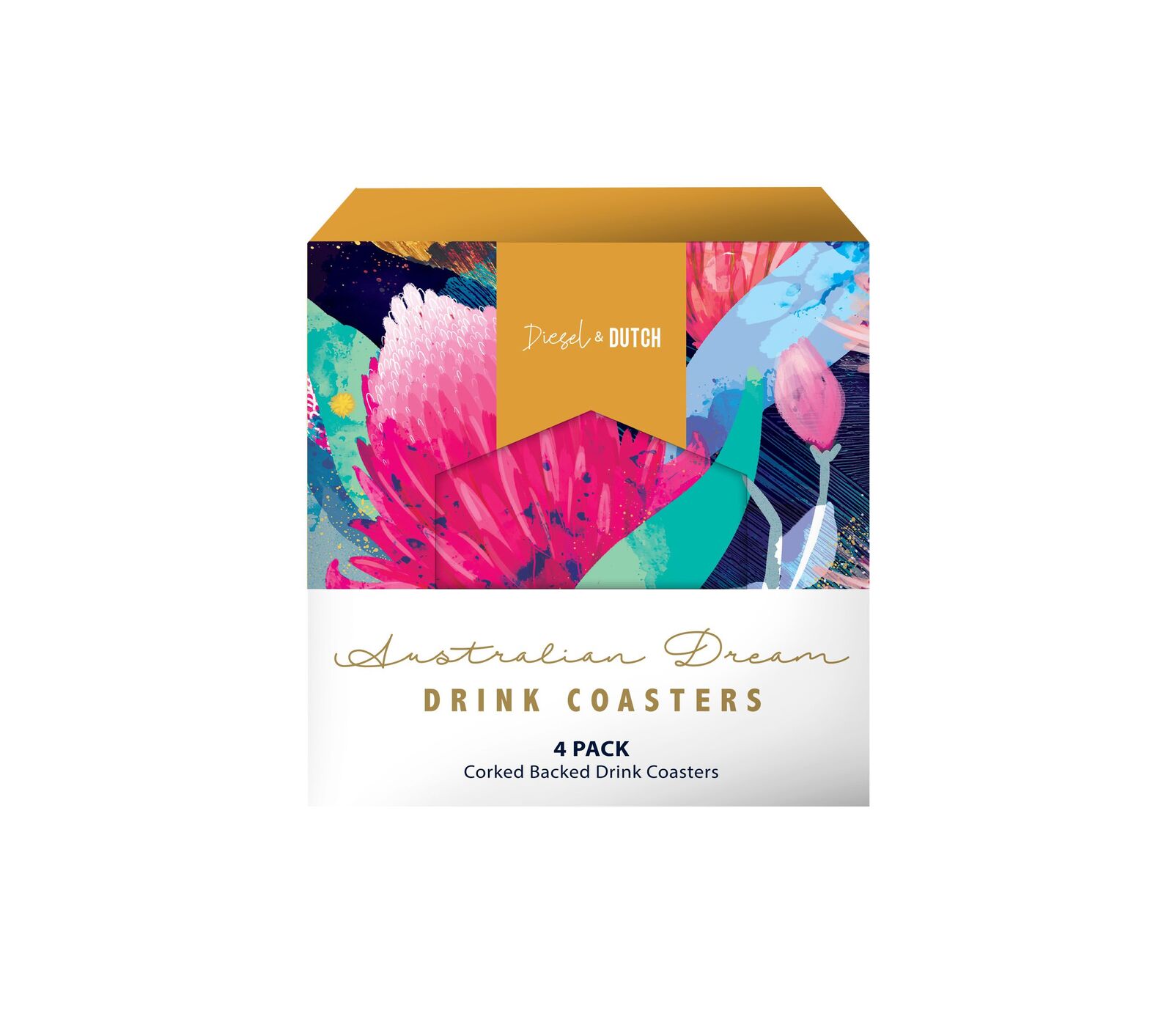 Australian Dream Drink Coaster Set 4 by Diesel & Dutch